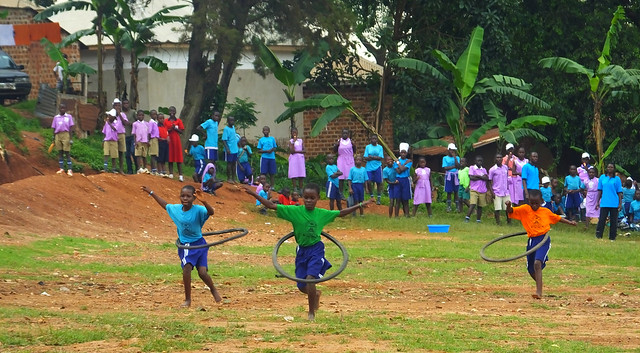 School kids competing, Kasubi, Kampala, Uganda