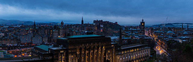 Blue Edinburgh Panorama