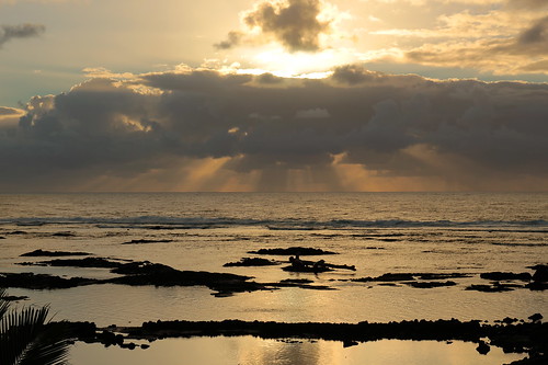 bigisland coast hawaii kapohotidepools pahoa sea sky sunrise unitedstates usa vacation waiopae water