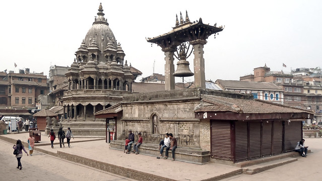 Nepal - Patan - Durbar Square - Chyasim Deval Krishna Temple - 5