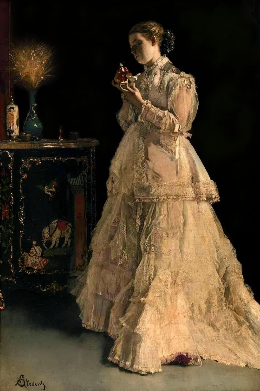 The Lady in Pink by Alfred Stevens, 1867