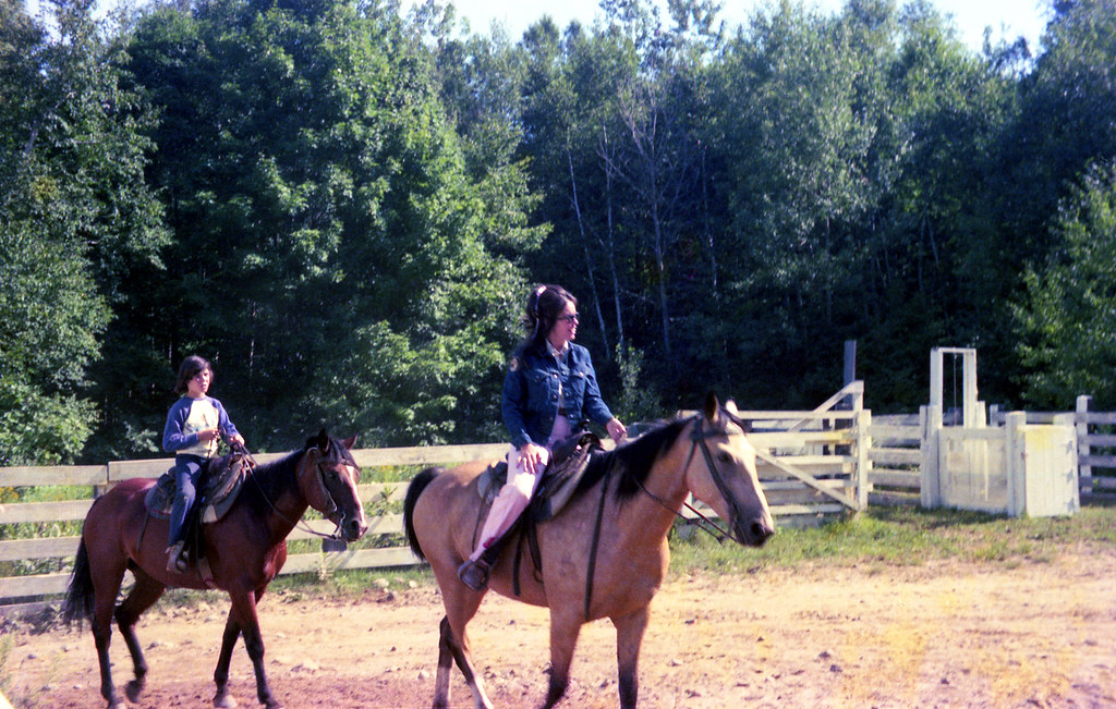Mom on horseback