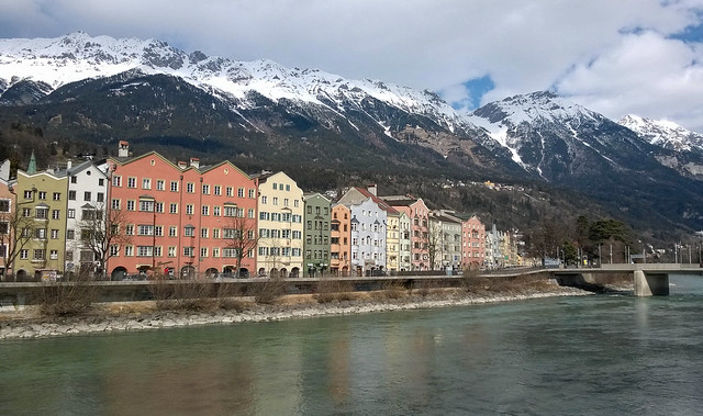 Innsbruck River and Mountains