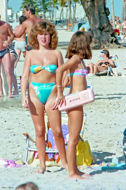 Fashionable Girl, Hollywood Beach, 1985