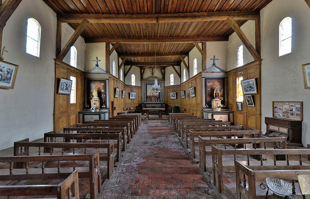 Châtillon-sur-Broué (Marne) - Eglise de la Nativité-de-la-Vierge (à pans de bois)