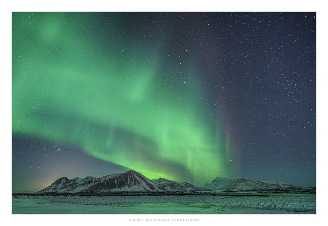 Aurora borealis somewhere in Iceland