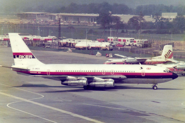 G-AWDG Boeing 707-138(B) cn 17702 ln 64 Laker Airways Gatwick 08Jul78