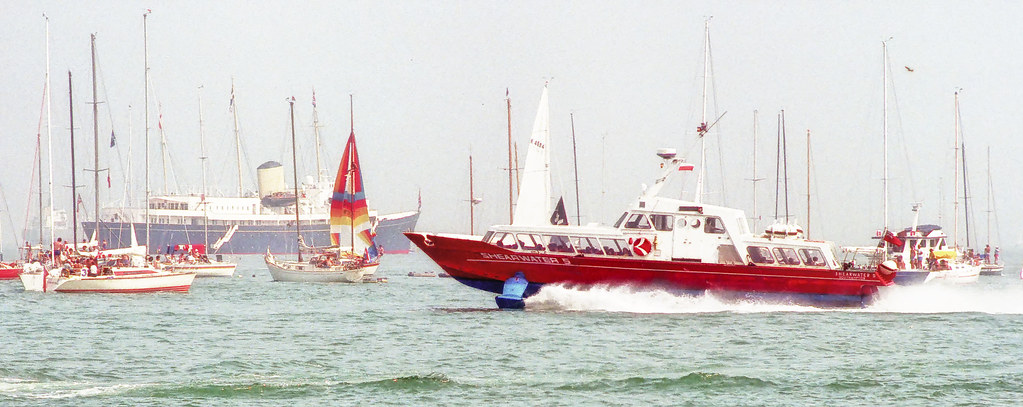 Hydrofoil 'Shearwater' in Cowes 1982