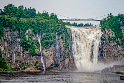quebec canada landscapes falls trees waterfalls boischatel québec ca montmorencyfalls waterfall chutesmontmorency quebeccity canon travel cliffs bridge bridges tourism fav25 fav50 fav75 fav100 fav125 fav150 vacation holiday color colour colors colours xti