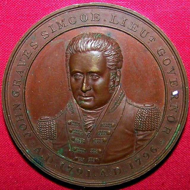 1892 medal commemorating 100 years of representative government in Upper Canada
