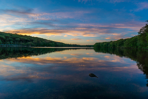 lake landscape statepark sunset hopkinton ma unitedstates