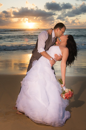 wedding sea cloud seascape beach water sunrise landscape kiss couple dress dominicanrepublic bouquet flash flashphotography gown shawnharquailcom people love outdoor puntacana travel shawnharquail clouds