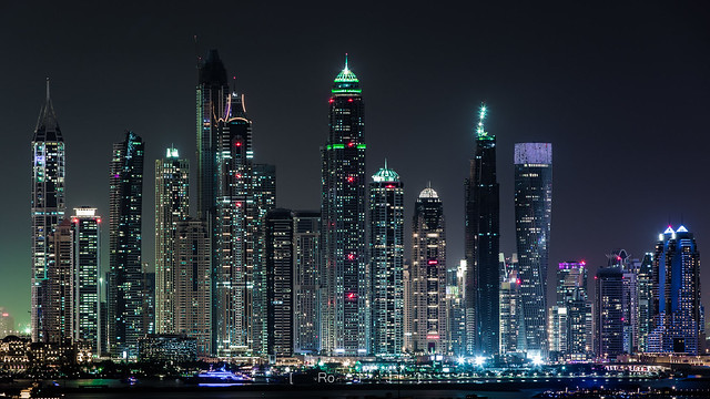 Skyline Dubai - Jumeirah Beach Nacht