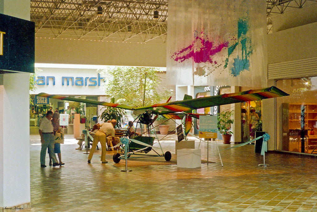 Ultralight Aircraft on Display, Boca Town Center Mall, 198…