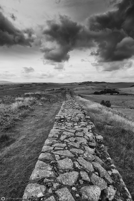 Hadrian's wall at Cuddy's Crags,  Northumberland