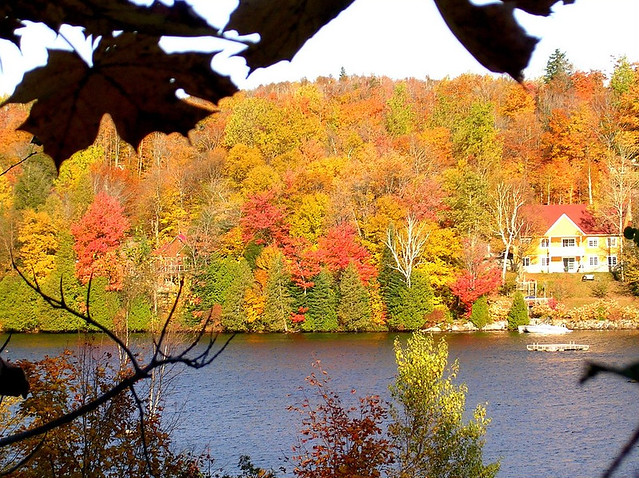 Paysage d'automne au Lac Beaulac