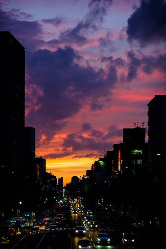 fujifilmxt2 fujinonxf56mmf12rapd cars city clouds road street sunset traffic