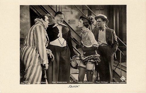 Hans Albers, Paul Hörbiger, Paul Westermeier and Genia Nikolaiewa in Quick (1931)