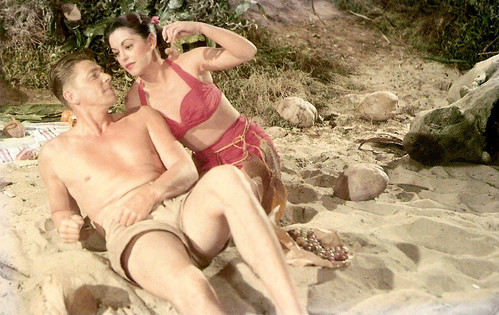 Ronald Reagan and Estelita Rodriguez in Tropic Zone (1953)
