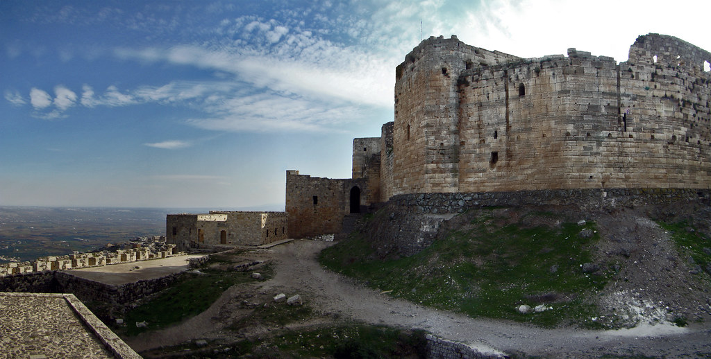 entrada al Castillo Crac de los Caballeros Siria 16