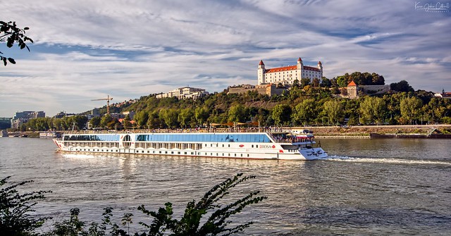 Cruising Past Bratislava Castle