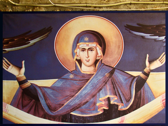 pintura cueva capilla interior Iglesia Monasterio Santa Tecla Mar Taqla Maalula Siria 18