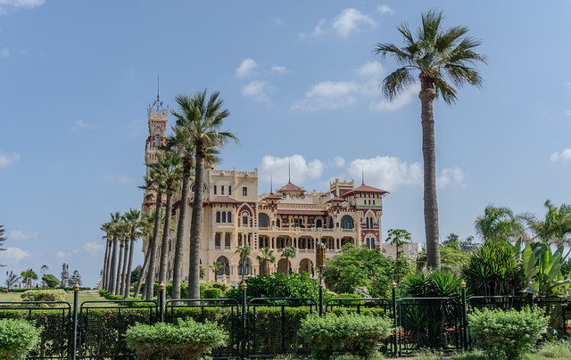 The King Farouk Royal Palace, the Montazah Gardens, Alexandria, Egypt.
