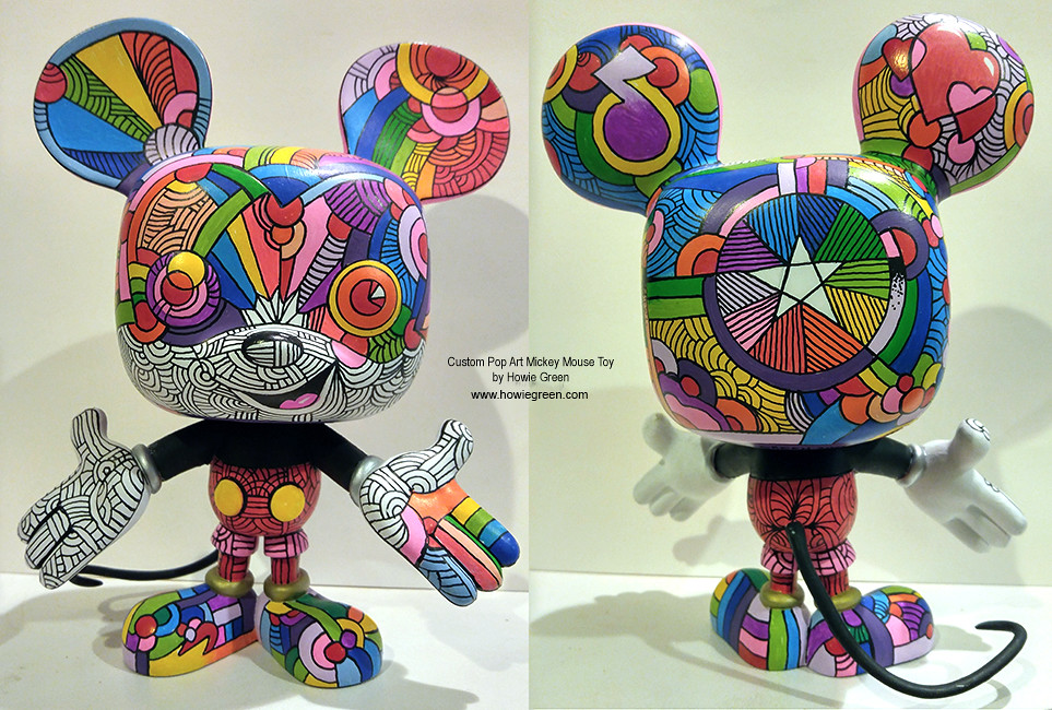 Funko Pop Art Toy Mickey Mouse 1216 custom vinyl by Howie … | Flickr