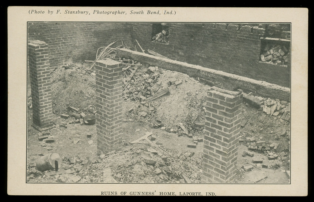 Ruins of Gunness' Home, 1908 - LaPorte, Indiana