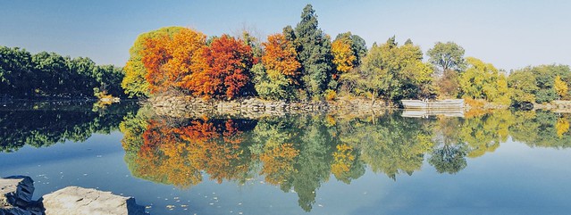 未名湖秋色（Autumn of the Unnamed Lake, Peking University）