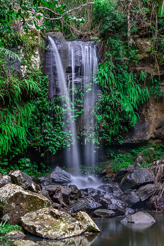 d750 landscape curtisfalls peaceful australia nikkor2485 outdoor longexposure rocks escape waterfall nikon iso100 water green riverbed relaxing seqld queensland hinterland landscapes rainforest