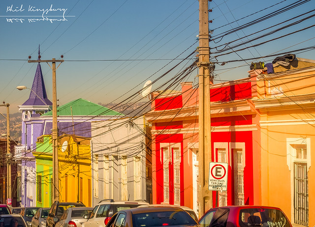 Colourful Houses, Capitán Suárez, Valparaiso, Chile