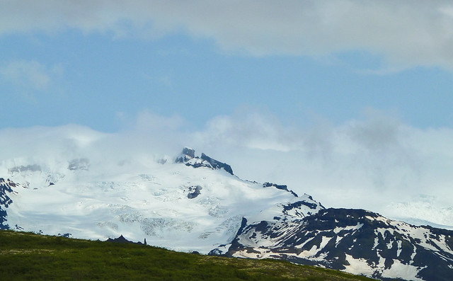 Iceland landscape with a glacier