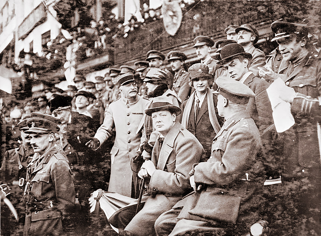 Winston Churchill and Bernard Montgomery watching the marc… | Flickr
