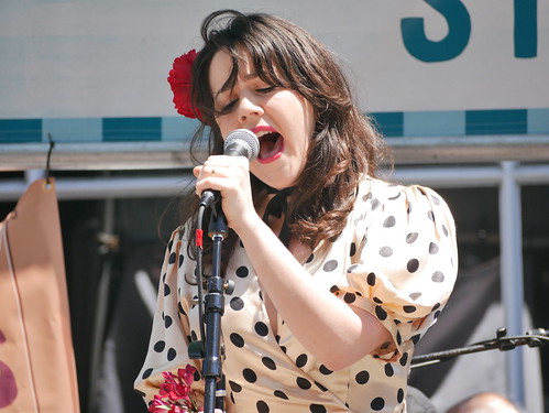 Luna Mora at French Quarter Fest - 4.14.19. Photo by Louis Crispino.