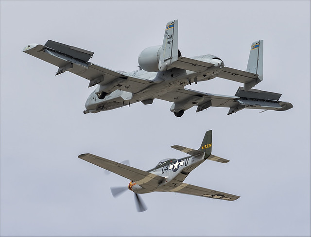 Fairchild Republic A-10C Thunderbolt II and North American P-51D Mustang - 05