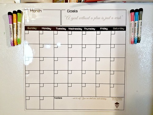 Magnetic Dry Erase Calendar Whiteboard Set Review #MySillyLittleGang