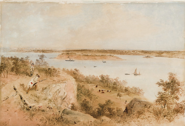View of Cockatoo Island, Sydney, Samuel Thomas Gill
