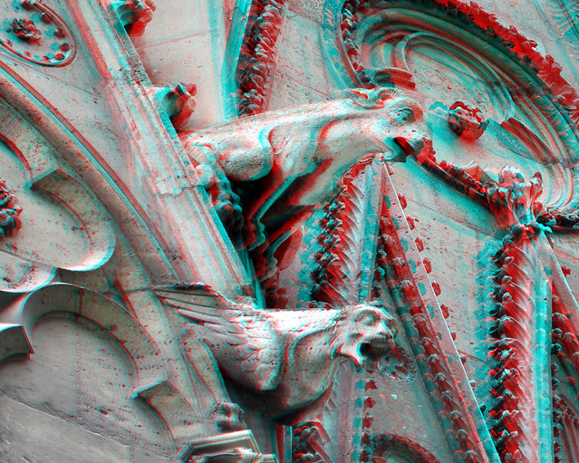 gargoyles Notre Dame Paris 2017 3D