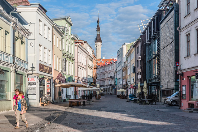 Viru tänav, Tallinn, early morning