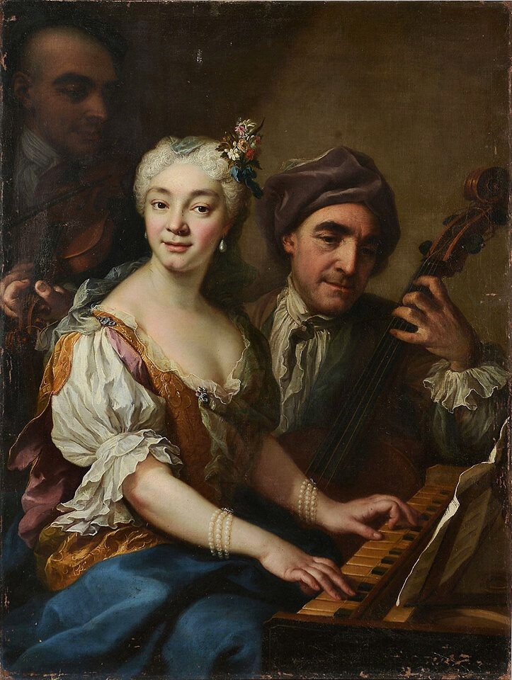 Martin van Mytens (1695-1770) - A concert group