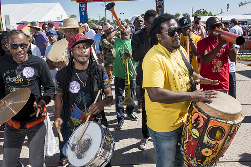 Parade at Jazz Fest day 2 on April 26, 2019. Photo by Ryan Hodgson-Rigsbee RHRphoto.com