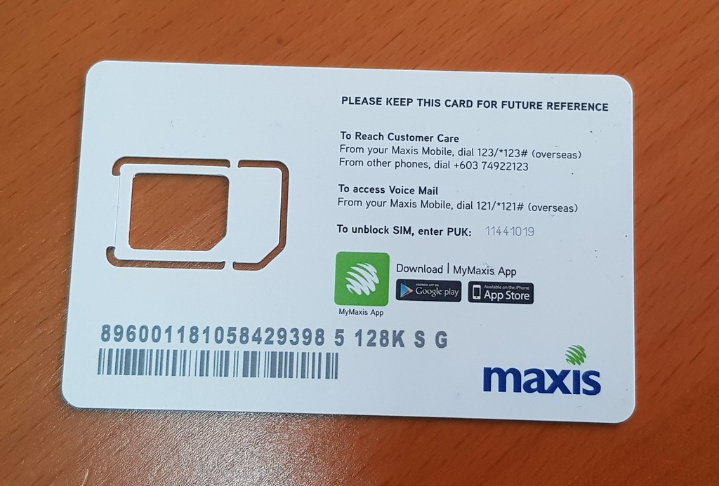 2019-04-27 Maxis Home Fibre One Prime: SimCard w/Dongle for zero downtime (Connect to Router)