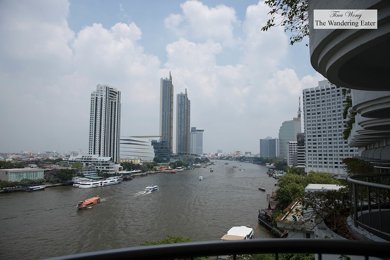 Balcony views from Krungthep River View Room