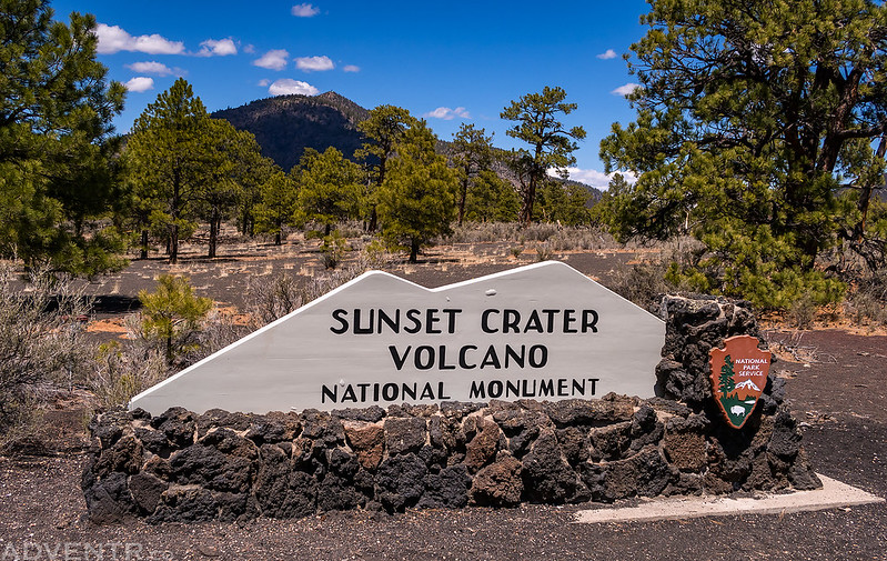 Sunset Crater Volcano National Monument Sign