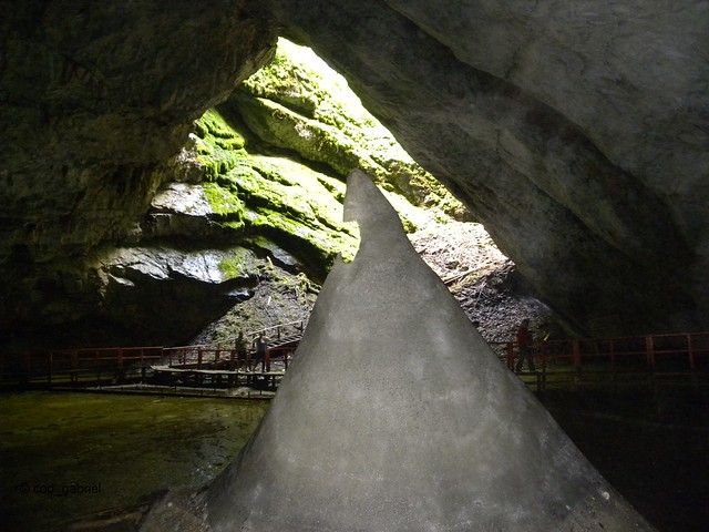 Scărișoara ice cave in Apuseni Mountains, Romania