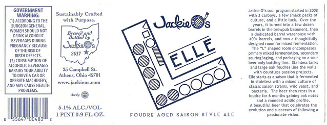 ELLE by Kevin Morgan for Jackie O's Brewpub