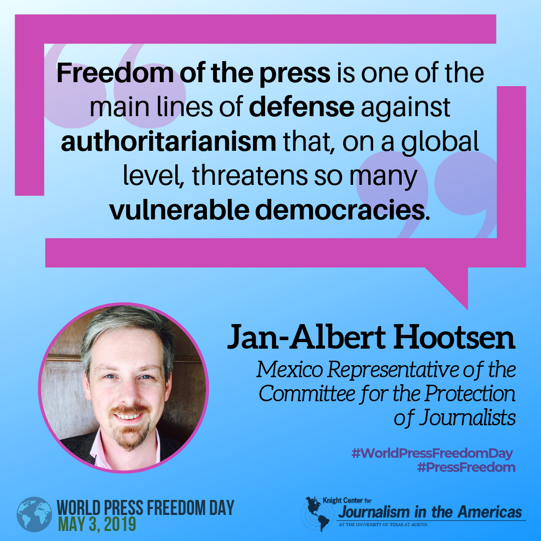 Jan-Albert Hootsen: Freedom of the press is one of the main lines of defende against authoritarianism