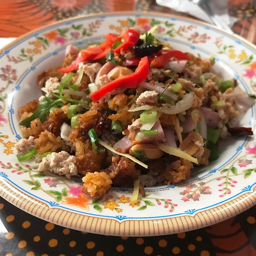 My favorite Thai Salad- Nam Khao Tod.......yummmm! | by Man_of Steel