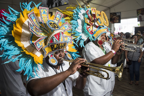 The Bahamas Junkanoos at Jazz Fest day 6 on May 3, 2019. Photo by Ryan Hodgson-Rigsbee RHRphoto.com